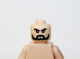 MV Head with Grey Black Beard Head Minifigure head DIY US Shipping Warehouse - £3.55 GBP