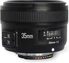Wide-Angle Fixed Prime Lens With Auto Focus That Is Compatible With Nikon Dslr - £109.34 GBP