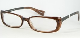 Mikli M0229 Col 02 Brown Striped Eyeglasses Glasses Plastic Frame 51-14-140mm - £50.82 GBP