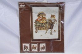 Lanarte Holland Cross Stitch  33465  Boy Pulling Girls in Cart  8 1/2 x 11&quot; - $26.45