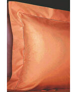 Sferra Celeste Orange King Pillow Sham Paprika Egyptian Cotton Percale I... - $40.00