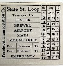 Railway Transfer Tickets Maine Penobscot Transportation State Street Loo... - €17,18 EUR