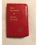 1976 Dark Red Gideon New Testament  GOOD condition  See pics and listing... - £5.46 GBP