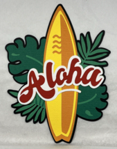 Aloha Title With Surfboard Die Cut Embellishment Scrapbook - $3.75