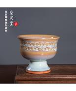 Handmade Jun Porcelain Kiln-ChangedGlaze VintageFooted TeaCup|Decorative... - €852,44 EUR