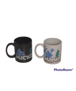 Disney Mickey Minnie Mouse Coffee Mugs Tea Cups  Lot of 2 - £23.46 GBP