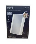 iHome Portable Vanity Mirror with Bluetooth Audio LED Lighting NEW - £18.67 GBP