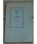 Vintage Soft Cover Smith College Club, Southern California, 1930-31, GD CND - $6.77 CAD