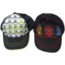 Lot of 2 Star Wars &amp; Darth Vader Adjustable Hats Youth Size - £8.50 GBP