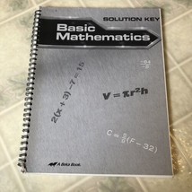 A Beka Basic Mathematics 7 Solution Key 2004 Spiral Bound - £11.72 GBP