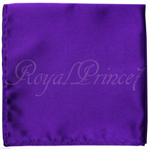 New Men Purple Micro Fiber Solid Handkerchief Pocket Square Hanky Wedding 100HH - £4.19 GBP