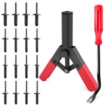 82 Pack Rivet Gun Kit Heavy Duty Car Door Upholstery Nuts Thread Setting Tool - £24.57 GBP