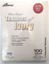 Ampad  Fine Paper Textures of Ivory  #35975 Acid &amp; Lignin Free NOS 100ct... - £7.83 GBP