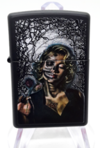Marilyn - Goth Girl  Authentic Zippo Lighter Black Matte - $32.99