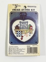 Berlin Cross Stitch 3” Home Sweet Home Ornament Kit # 30442 USA - $4.94