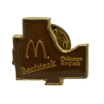 McDonald’s Chicago Illinois Beefsteak Fast Food Restaurant Enamel Lapel Hat Pin - £7.86 GBP