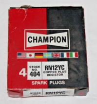 4 Lot (1 Box Of 4) Champion Copper Plus Spark Plugs 404 RN12YC - £6.39 GBP