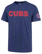 Chicago Cubs MLB &#39;47 Blue Fieldhouse Embroidered Tee T-Shirt Men&#39;s Large L - £19.91 GBP
