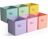 Sorbus 11 Inch Fabric Storage Cubes - Sturdy Collapsible Storage Bins &amp; ... - £37.73 GBP