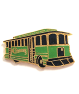 Chance Trolley Green Streetcar Gold Tone Vintage Transit Transportation Pin - $12.99