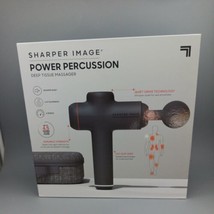 Sharper Image Power Percussion Deep Tissue Massager with 5 Attachments! 4.5h Chr - £30.86 GBP