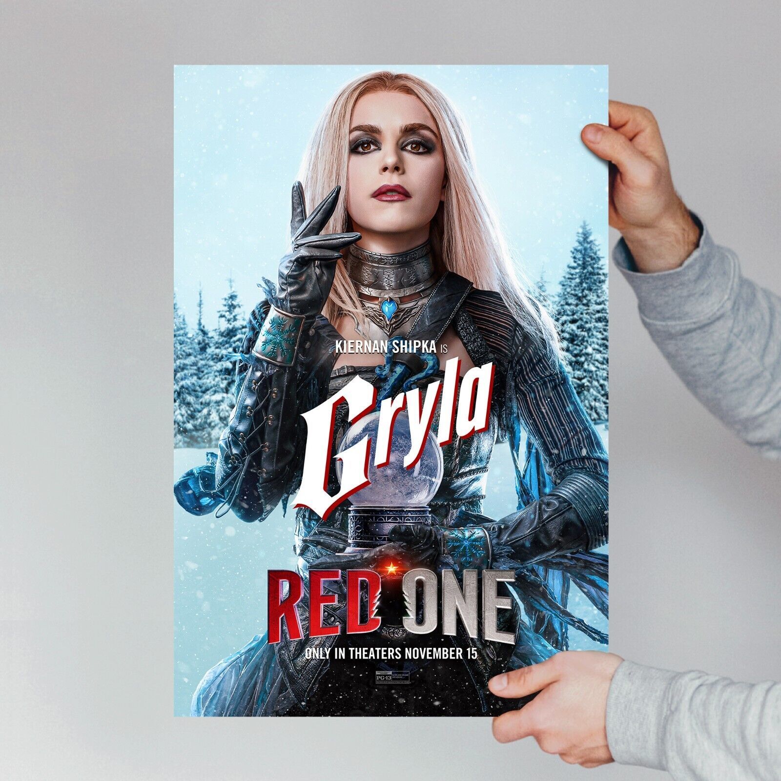Gryla RED ONE movie poster Kiernan Shipka 2024 Christmas Action Film Wall Art