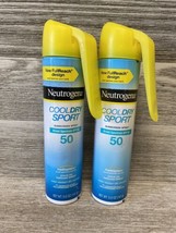 2 Neutrogena Sport Sunscreen Spray SPF 50 Cool Dry 5.0 Oz  - $21.39