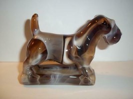 Imperial Glass Caramel Slag Scottie Dog Champ Sealeyham Terrier Figurine - £108.14 GBP