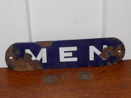 Vintage Porcelain Men Room Bathroom Sign - €51,97 EUR