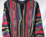 Vintage Norm Thompson Sweater Mens Large Bright Colors Coogi-ish Style - £70.46 GBP