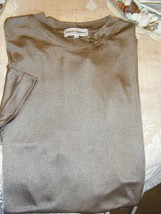 PAOLO VALENZE 2XL SHORT SLEEVE MOCK BROWN  - $17.99