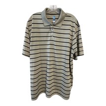 PGA Tour Airflux XXL Polo Shirt – Tan &amp; Black Striped – Golf Performance... - $18.00