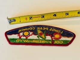 Boy Scouts Cub Girl Patch Vtg Council Badge Memorabilia Longs Peak Nebraska WY - £13.27 GBP