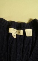 Womans Pria Medium Dark Blue Sweater 100% Cotton  - $13.67 CAD