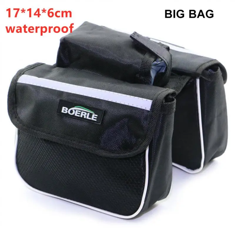 Bicycle Front  Bag  Waterproof Multifunctional Handlebar Bags Practical Riding S - £36.00 GBP