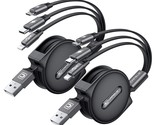 [2023 Upgraded Multi Charging Cable, 3 In 1 Retractable Usb Charging Cab... - $33.99