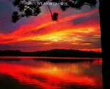 Sunset Scene on Lake Mount Mt Horeb Wisconisn WI Chrome Postcard  - $3.91