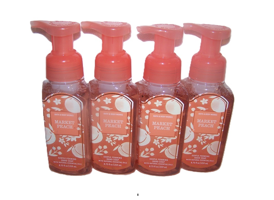 Market Peach Foaming Soap Bath & Body Works 8.75 oz Lot of 4