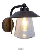 Home Decorators Collection-1-Light Rust Outdoor Wall Lantern Sconce, Pho... - £29.87 GBP