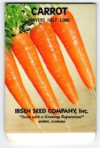 Carrot Danvers Half Long Ibsen Seed Co Packet EMPTY Envelope Vintage Mob... - $10.52