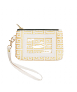 ID Wristlet Greek Key Gold Cream - £14.06 GBP