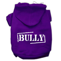 Bully Screen Printed Pet Hoodies Purple Size XS  - $36.59