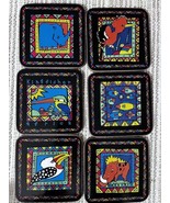 Six Prestige Coasters AFRICA Animals Art Publishers Cork Backing - $30.00