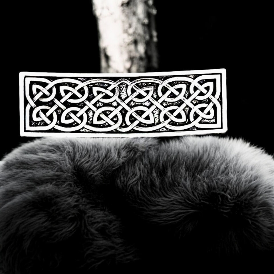 &quot;Handcrafted Celtic Knot Hair Barrette – Authentic Viking Style Hair Acc... - $20.99