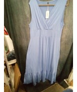 Luofen Women&#39;s Maxi Dress W/Ruffle Bottom Sz XL 562 - $20.57 CAD