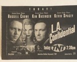 La Confidential TV Guide Print Ad Kevin Spacey Russell Crowe Kim Basinge... - $5.93