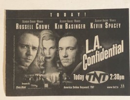 La Confidential TV Guide Print Ad Kevin Spacey Russell Crowe Kim Basinge... - £4.69 GBP