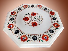 12&quot;x12&quot;  Marble &amp; Semi Precious Inlay Centre Table Top Shape: Octagonal - £246.08 GBP