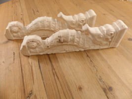 2 Large Seahorse Wood Corbels Nautical Shelf Bracket Sea 15&quot;  *READ DESC... - $114.99