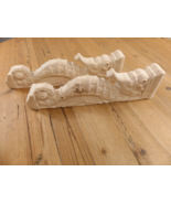 2 Large Seahorse Wood Corbels Nautical Shelf Bracket Sea 15&quot;  *READ DESC... - $2,111.97 MXN
